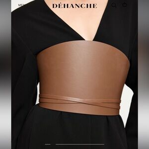 Déhanche Brown Leather Women's Belt